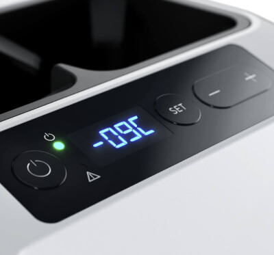display e pulsanti del frigo portatile